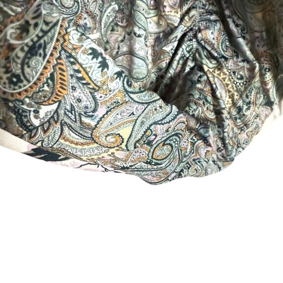 Maaji Jacobean Maia Plunge Floral Paisley Print Reversible One Piece Swimsuit M - Picture 8 of 13